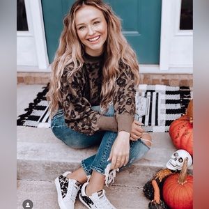 Vintage Havana Camo/Leopard Print Sweatshirt